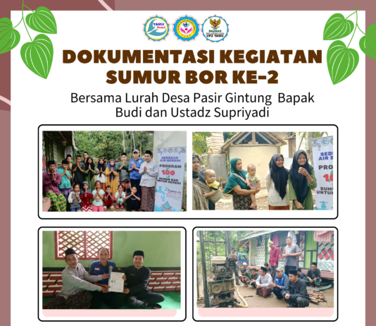 Penyaluaran Sumur Bor Ke-2 Ponpes Salafiyah Roudotul Ulum